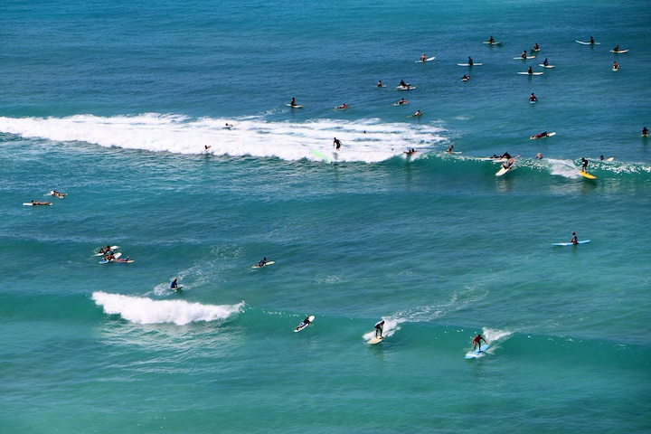 サーフィンはハワイ発祥のマリンスポーツ