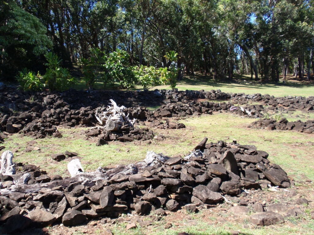 公園内に現存する3つの神殿と水中遺跡